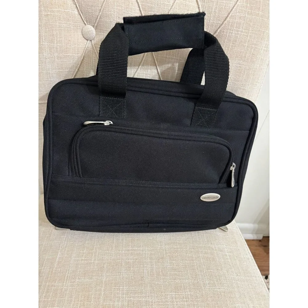Pierre Cardin Badanco #54 Vintage 90s Black Nylon Overnight Travel Bag 13X9